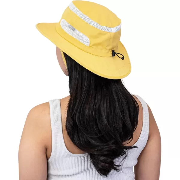 imageJAN ampamp JUL Unisex Sun Protection Hat for Summer with Mesh Breathable Jasper Yellow M