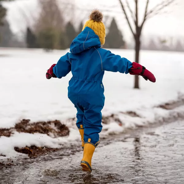 imageJAN ampamp JUL Waterproof Fleece Lined Snow Suit Coveralls for Toddlers and KidsFleecelined Blue