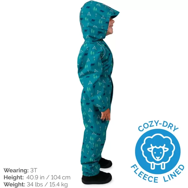 imageJAN ampamp JUL Waterproof Fleece Lined Snow Suit Coveralls for Toddlers and KidsFleecelined Summer Camp