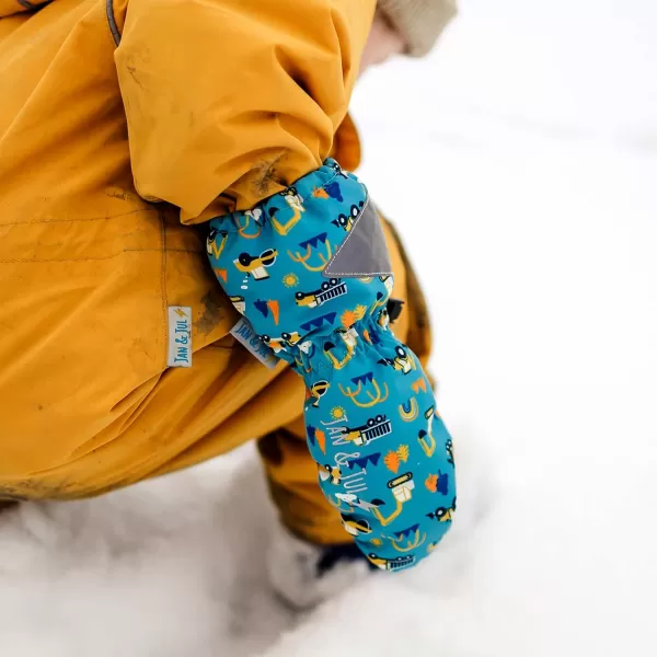 imageJAN ampamp JUL Waterproof Rain Mittens for Babies and ToddlersSpace Dinos