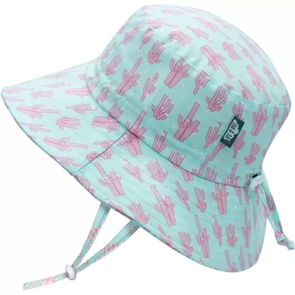 imageJAN ampamp JUL Girls GrowwithMe Cotton Bucket SunHats for Baby and KidsCoral