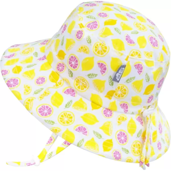 imageJAN ampamp JUL Girls GrowwithMe Cotton Bucket SunHats for Baby and KidsLemons