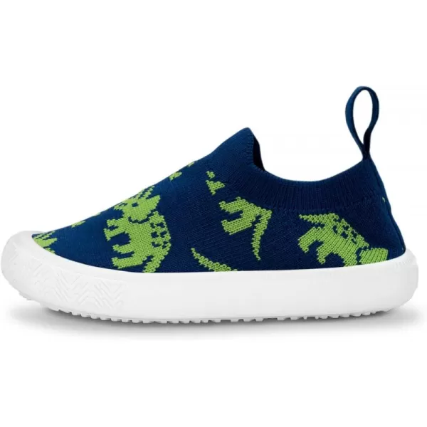 Graphic Knit Shoes: Triceratops