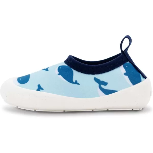 imageJAN ampamp JUL QuickDry Water Shoes for Baby ampamp Toddler with Flexible SolesBlue Whale