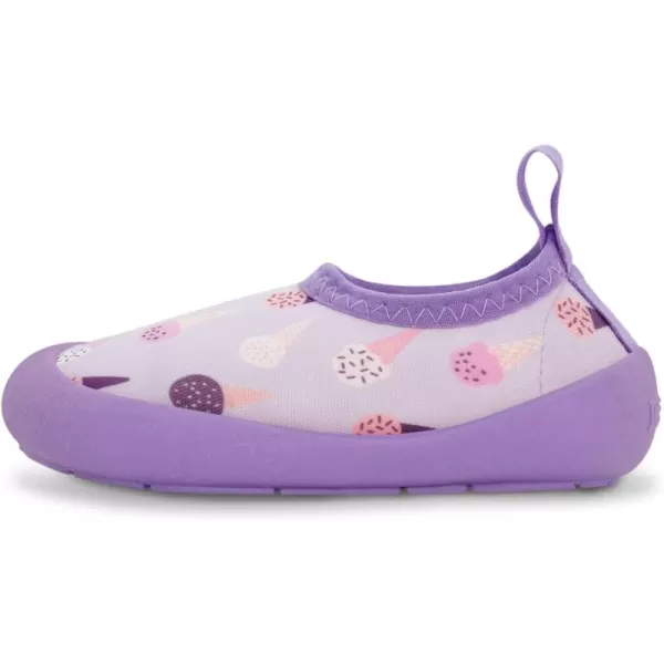 imageJAN ampamp JUL QuickDry Water Shoes for Baby ampamp Toddler with Flexible SolesLavender Ice Cream