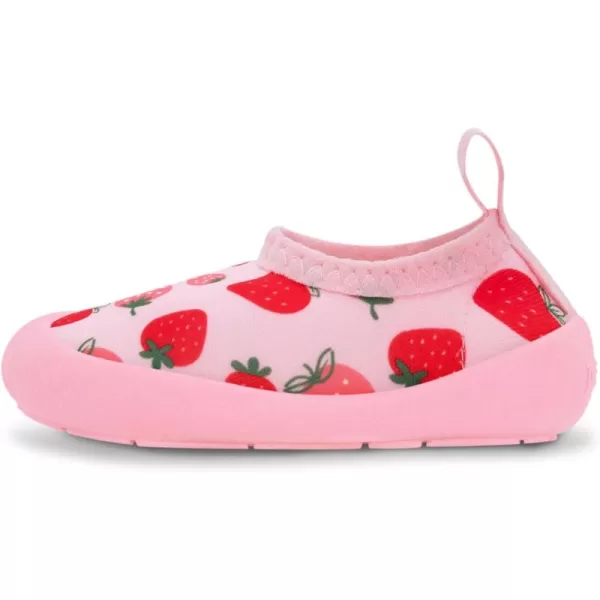 imageJAN ampamp JUL QuickDry Water Shoes for Baby ampamp Toddler with Flexible SolesPink Strawberry