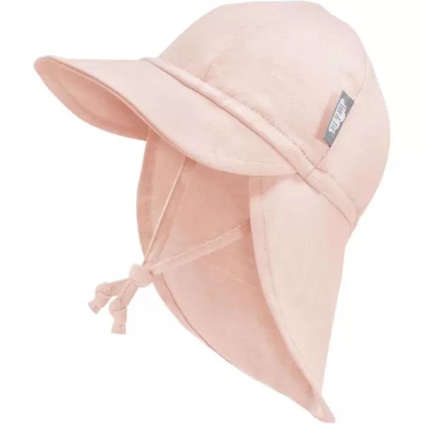 imageJAN ampamp JUL Sun Soft Baby Cap  Cotton Neck Flap Hat for LittlesLight Pink