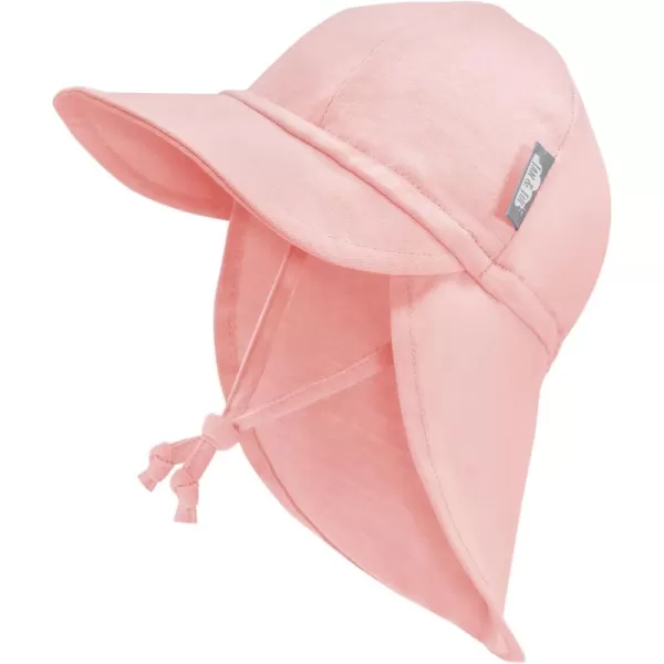 imageJAN ampamp JUL Sun Soft Baby Cap  Cotton Neck Flap Hat for LittlesRose Quartz