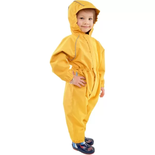 imageJAN ampamp JUL Waterproof Fleece Lined Snow Suit Coveralls for Toddlers and KidsCozydry Yellow