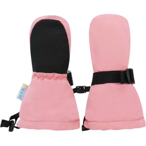 imageJAN ampamp JUL Waterproof Insulated Thumbless Winter Mittens for Baby GirlsDusty Pink