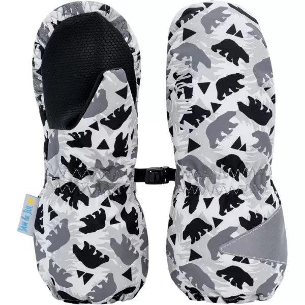 imageJAN ampamp JUL Waterproof Rain Mittens for Babies and ToddlersBear