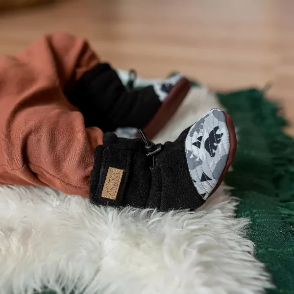 imageJAN ampamp JUL Fleece Cozy Booties for Babies and ToddlersBear