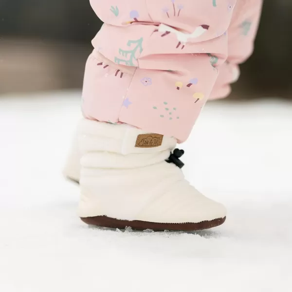 imageJAN ampamp JUL Fleece Cozy Booties for Babies and ToddlersCream