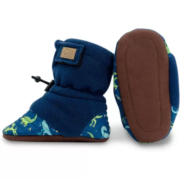 imageJAN ampamp JUL Fleece Cozy Booties for Babies and ToddlersDinoland