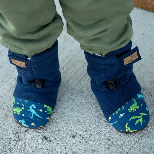 imageJAN ampamp JUL Fleece Cozy Booties for Babies and ToddlersDinoland