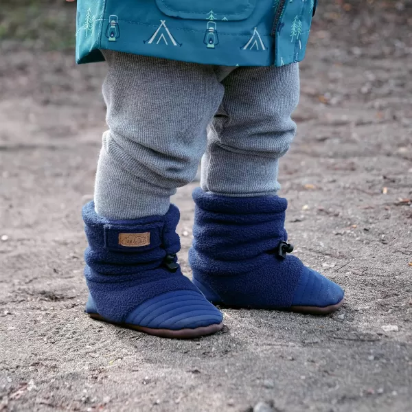 imageJAN ampamp JUL Fleece Cozy Booties for Babies and ToddlersNavy