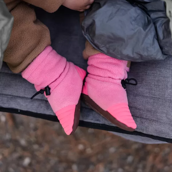 imageJAN ampamp JUL Fleece Cozy Booties for Babies and ToddlersWatermelon Pink