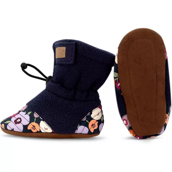 imageJAN ampamp JUL Fleece Cozy Booties for Babies and ToddlersWinter Flowers