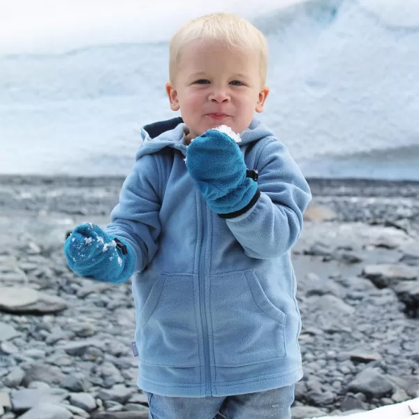 imageJAN ampamp JUL Fleece Jacket with StayOn Hood for Toddlers and KidsStormy Blue