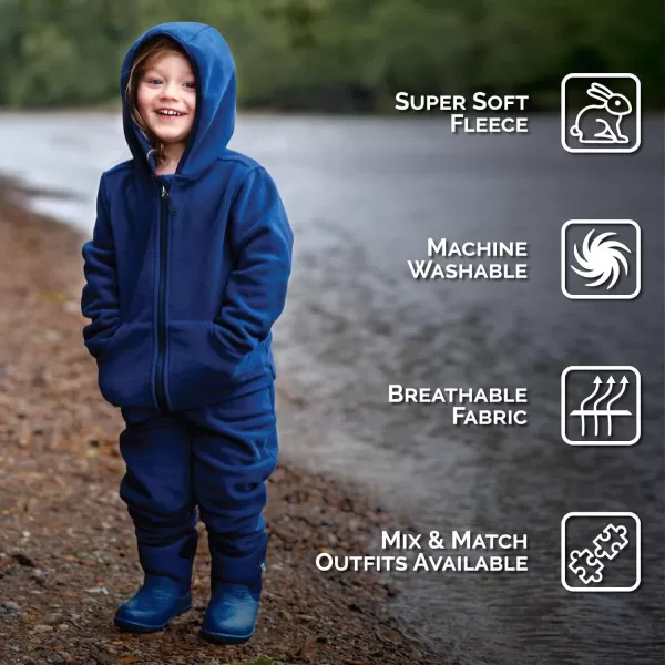imageJAN ampamp JUL Fleece Jacket with StayOn Hood for Toddlers and KidsWatermelon Pink