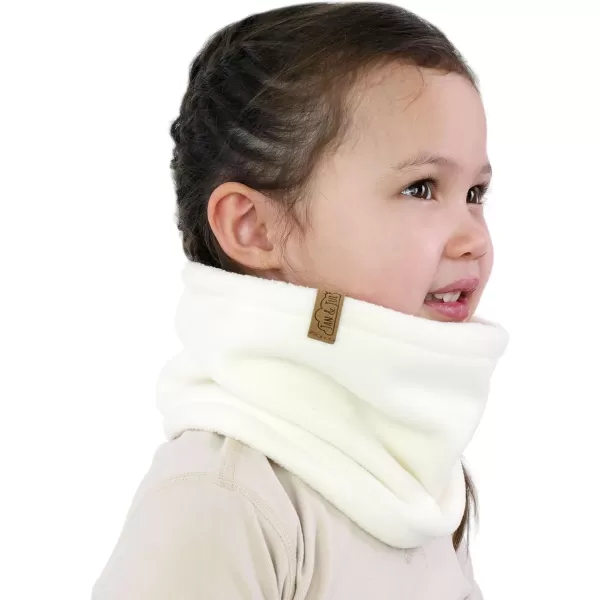 imageJAN ampamp JUL Fleece Neck Warmer Winter Neck Gaiter for Kids and ToddlersCream