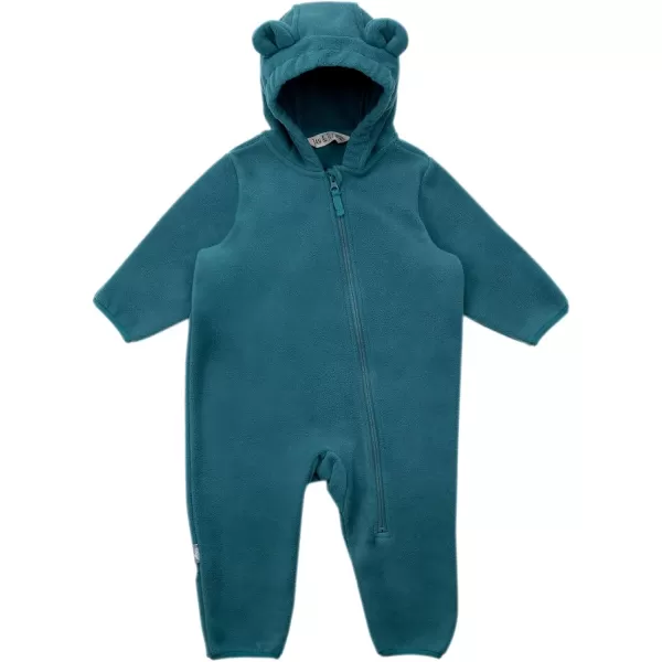 imageJAN ampamp JUL Full Zip Up Fleece Onesie for Babies and ToddlersBlue Spruce