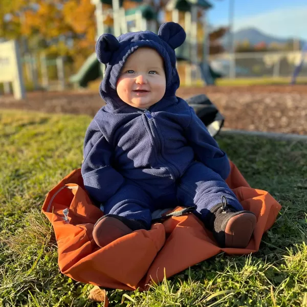 imageJAN ampamp JUL Full Zip Up Fleece Onesie for Babies and ToddlersStormy Blue
