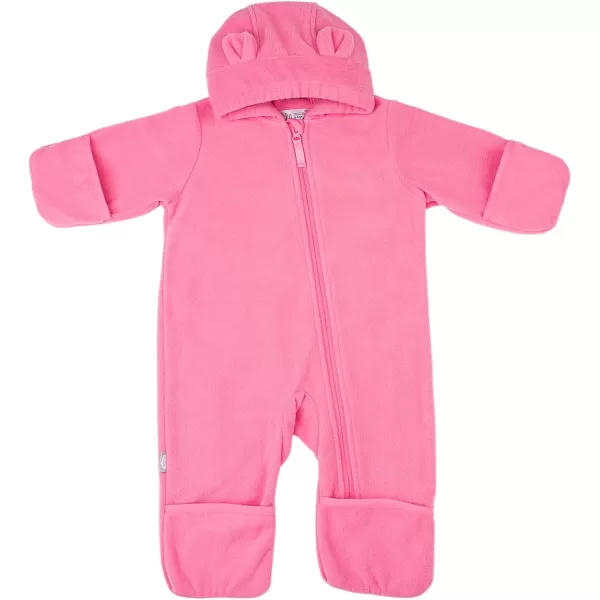 imageJAN ampamp JUL Full Zip Up Fleece Onesie for Babies and ToddlersWatermelon Pink