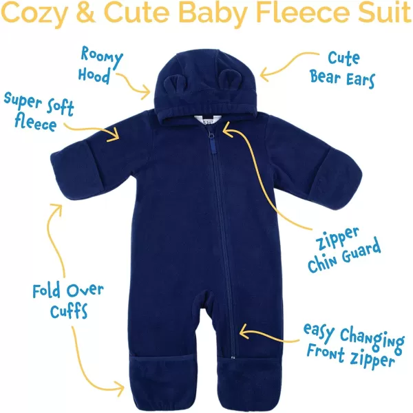 imageJAN ampamp JUL Full Zip Up Fleece Onesie for Babies and ToddlersWatermelon Pink