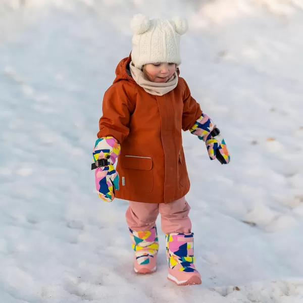imageJAN ampamp JUL Girls Insulated Waterproof Snow Mittens for Toddler and KidsWinter Sun