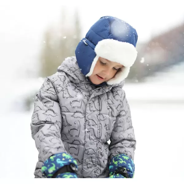 imageJAN ampamp JUL Insulated Winter Coat Sherpa Lined Cozy Jacket for KidsGlacier Dino