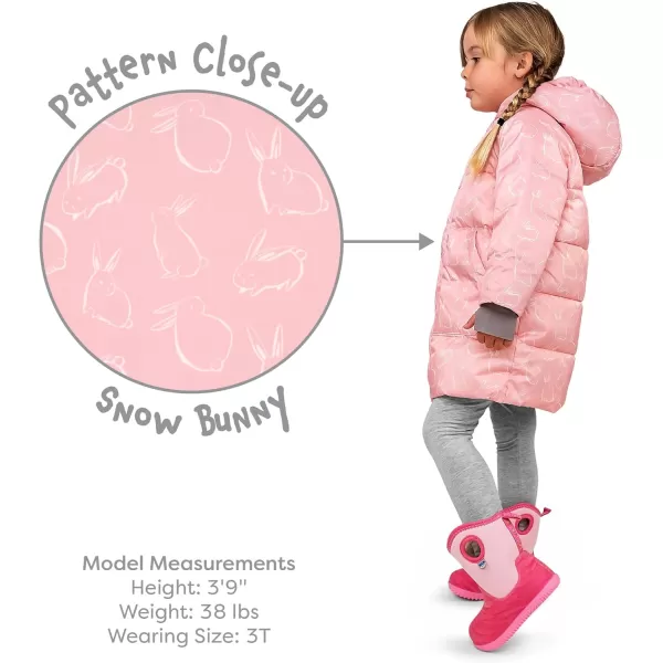imageJAN ampamp JUL Insulated Winter Coat Sherpa Lined Cozy Jacket for KidsSnow Bunny