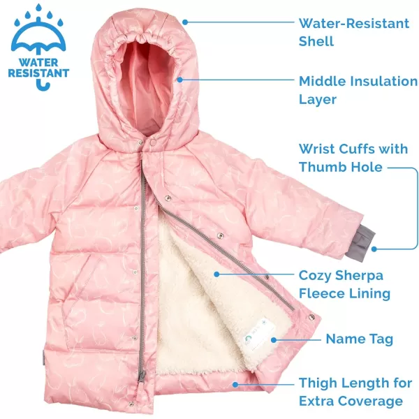 imageJAN ampamp JUL Insulated Winter Coat Sherpa Lined Cozy Jacket for KidsSnow Bunny