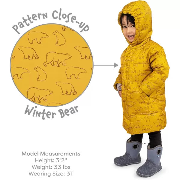 imageJAN ampamp JUL Insulated Winter Coat Sherpa Lined Cozy Jacket for KidsWinter Bear