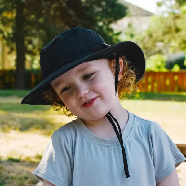 imageJAN ampamp JUL Junior Jasper Hat for Kids 50 UPF Cotton Size AdjustableBlack