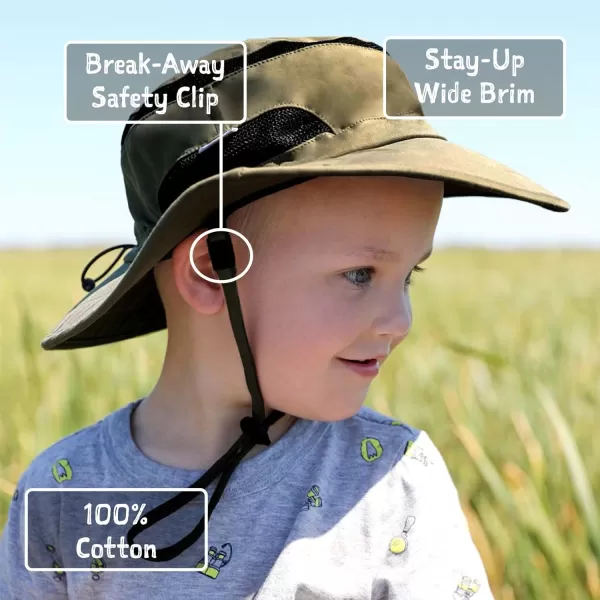 imageJAN ampamp JUL Junior Jasper Hat for Kids 50 UPF Cotton Size AdjustableYellow