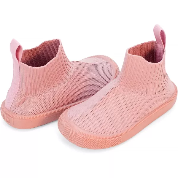 imageJAN ampamp JUL Slipon Kids Knit Shoes Breathable Machine Washable SneakersHitop Knit Shoes Pale Pink