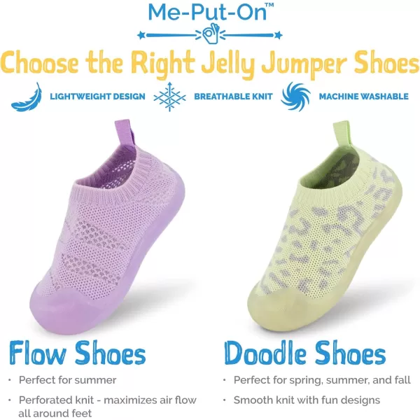 imageJAN ampamp JUL Slipon Kids Knit Shoes Breathable Machine Washable SneakersJelly Jumper Doodle Shoes Honeydew