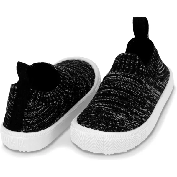 imageJAN ampamp JUL Slipon Kids Knit Shoes Breathable Machine Washable SneakersXplorer Knit Shoes Black