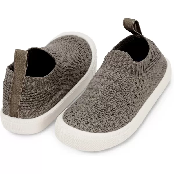 imageJAN ampamp JUL Slipon Kids Knit Shoes Breathable Machine Washable SneakersXplorer Knit Shoes Earthy Taupe