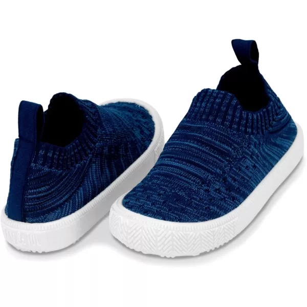 imageJAN ampamp JUL Slipon Kids Knit Shoes Breathable Machine Washable SneakersXplorer Knit Shoes Navy