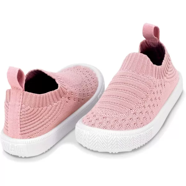 imageJAN ampamp JUL Slipon Kids Knit Shoes Breathable Machine Washable SneakersXplorer Knit Shoes Pale Pink