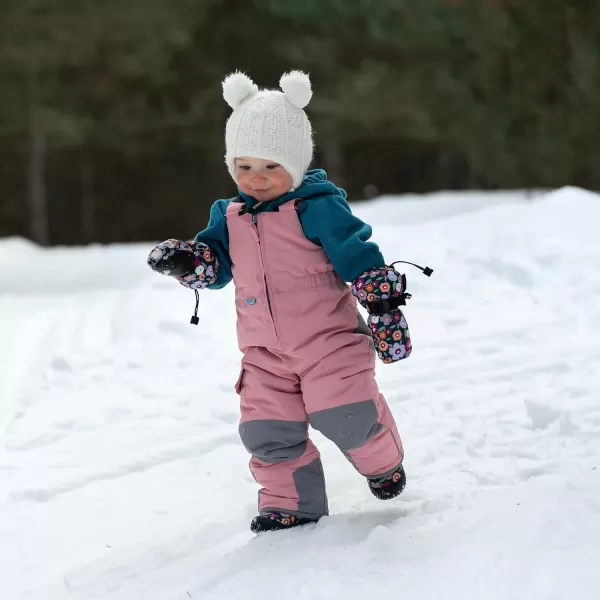 imageJAN ampamp JUL ToastyDry Waterproof Insulated Snow Bib Pants for KidsDusty Pink