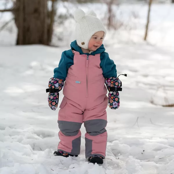 imageJAN ampamp JUL ToastyDry Waterproof Insulated Snow Bib Pants for KidsDusty Pink