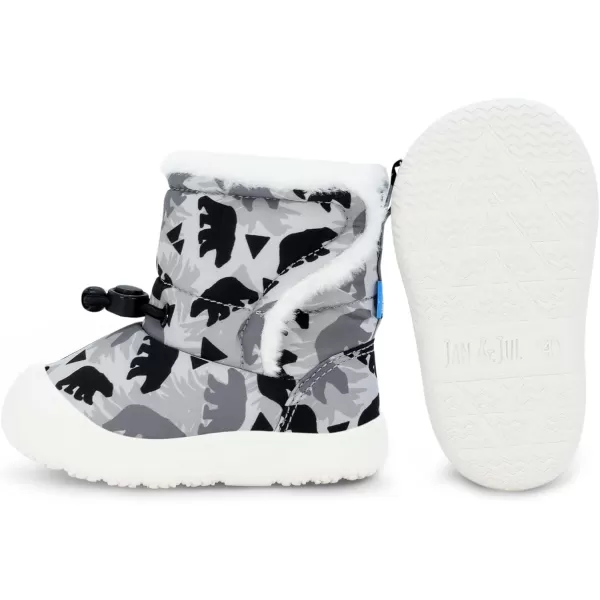 imageJAN ampamp JUL Water Resistant StayOn Winter Trail Boots for Toddler and BabyBear