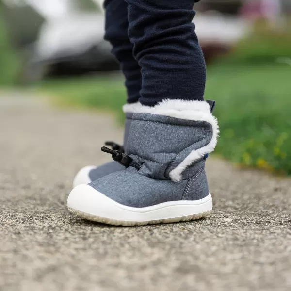 imageJAN ampamp JUL Water Resistant StayOn Winter Trail Boots for Toddler and BabyHeather Grey