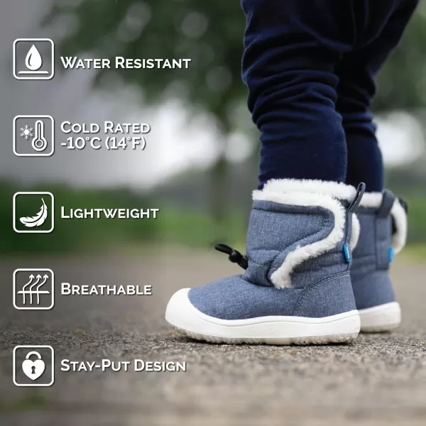 imageJAN ampamp JUL Water Resistant StayOn Winter Trail Boots for Toddler and BabyHeather Grey