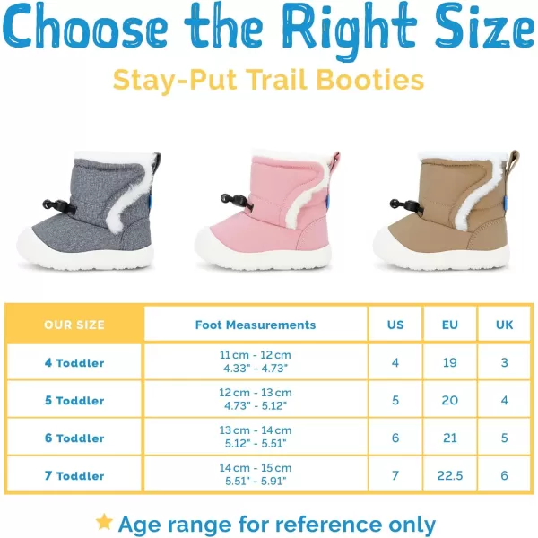 imageJAN ampamp JUL Water Resistant StayOn Winter Trail Boots for Toddler and BabyNavy Forest