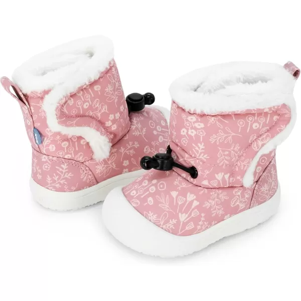 imageJAN ampamp JUL Water Resistant StayOn Winter Trail Boots for Toddler and BabyPrairie Flowers