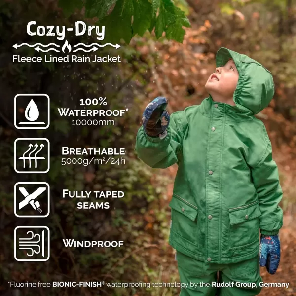 imageJAN ampamp JUL Waterproof Fleece Lined Rain Jacket Raincoat for KidsFleecelined Bear